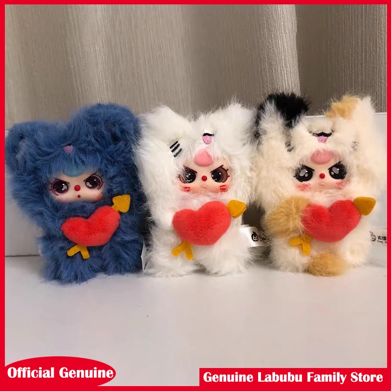 

Новая подлинная виниловая коробка с изображением три Купидона для лица, игрушечная сумка, подвеска, милый Бог любви, маленькая кукла, подвеска, загадочная коробка, подарок на день рождения