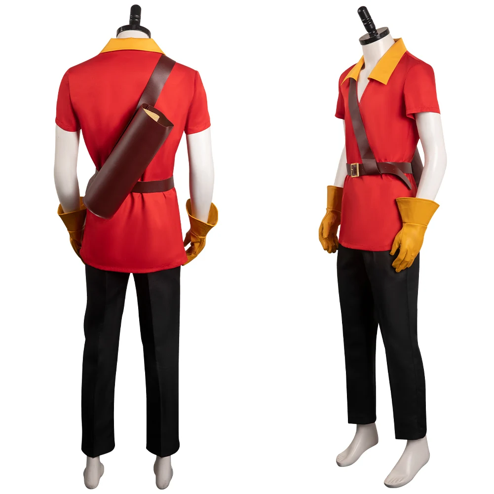 Gaston Cosplay Fantasy Cartoon Beauty Cosplay The Beast Costume Disguise Adult Men Cosplay Roleplay Fantasia Outfit Halloween