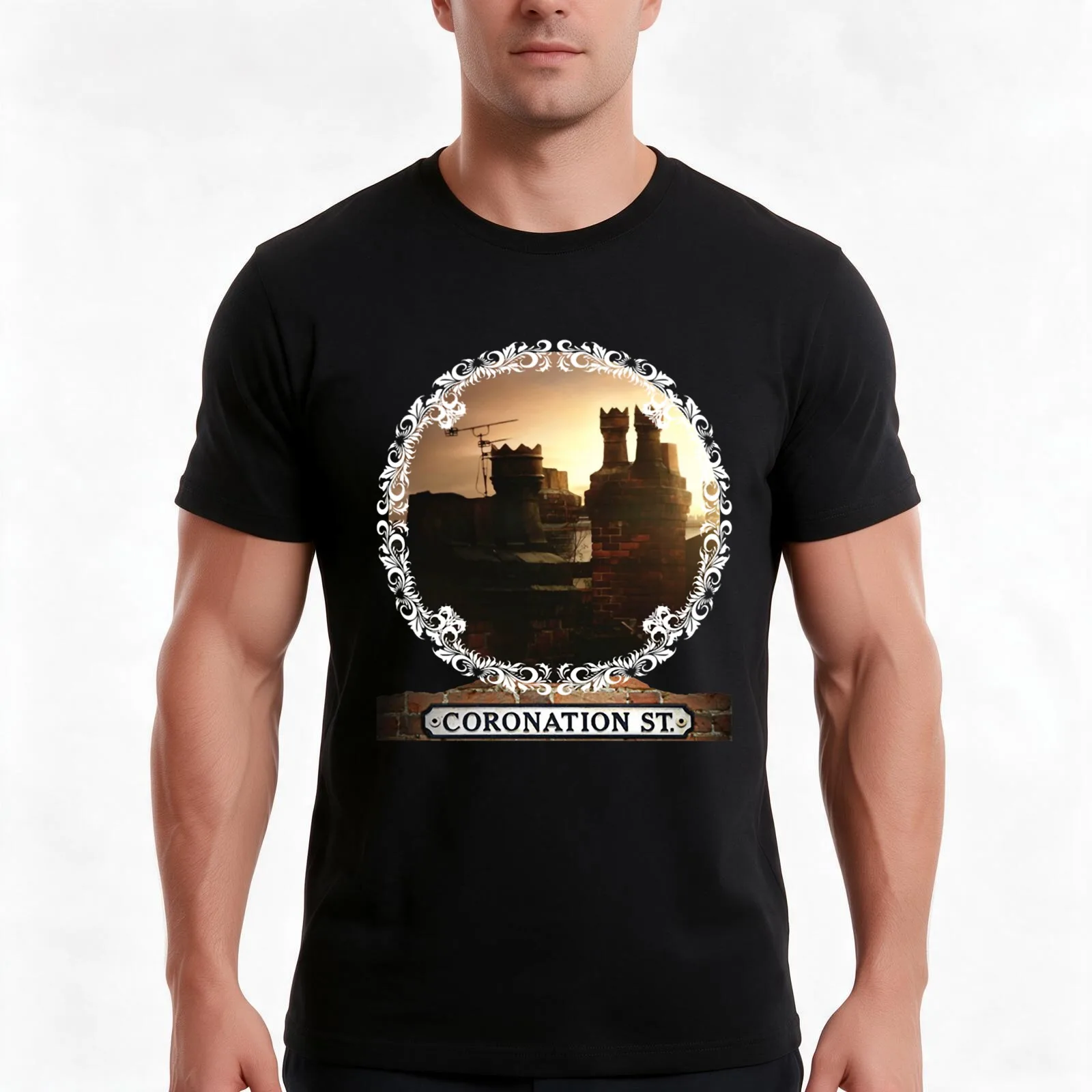 Coronation Street Soap T-Shirt, Summer Casual Cotton Tee, Oversized Streetwear Tops, Vintage Graphic Print, Unisex Men Women