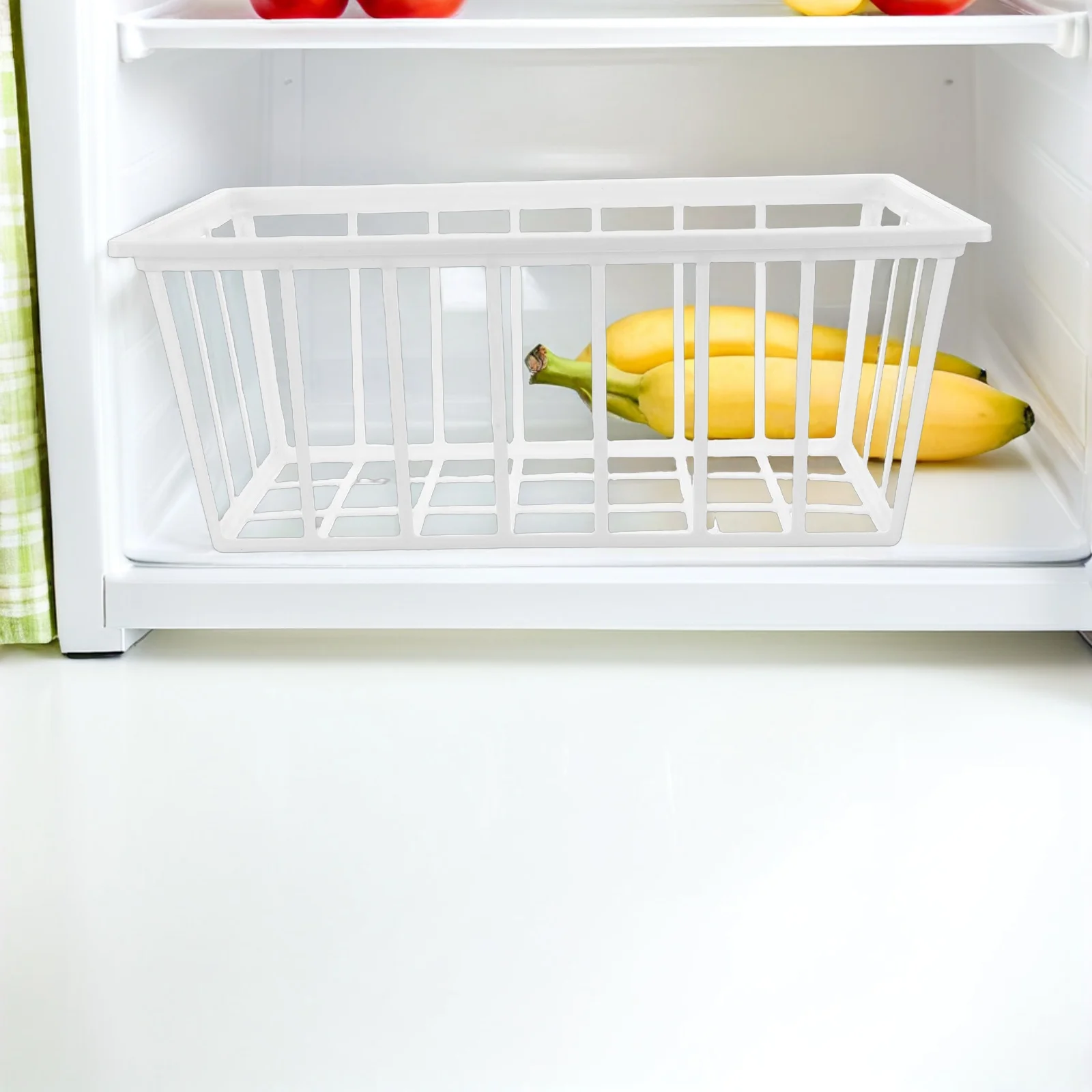 

Freezer Storage Basket Wire Mesh Organizer Plastic Bin for Chest Upright Freezer Deep Organizer Baskets Organization Baskets