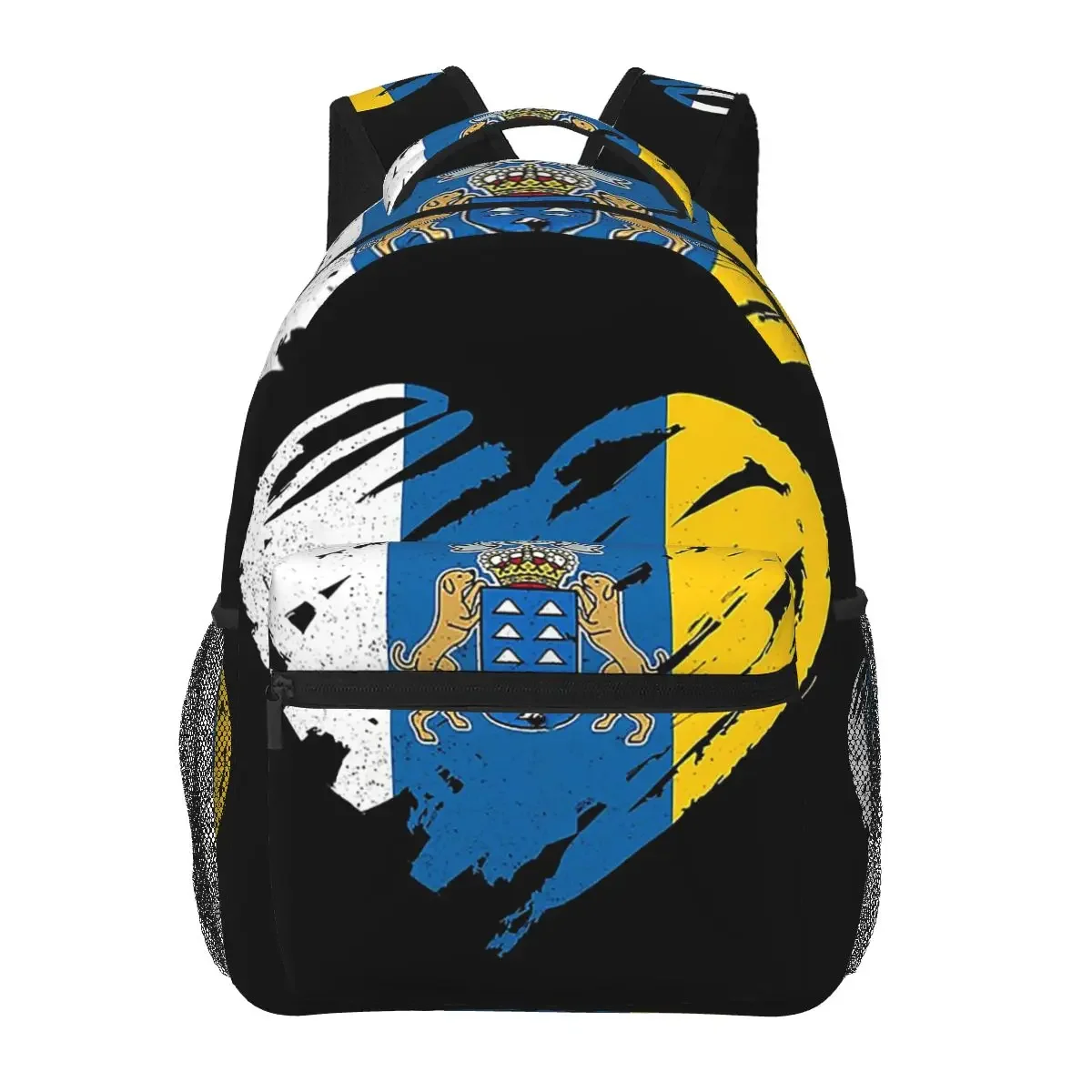 

Spain Flag Oceano Canary Islands Backpacks Boys Girls Bookbag Children School Bags Cartoon Laptop Rucksack Shoulder Bag