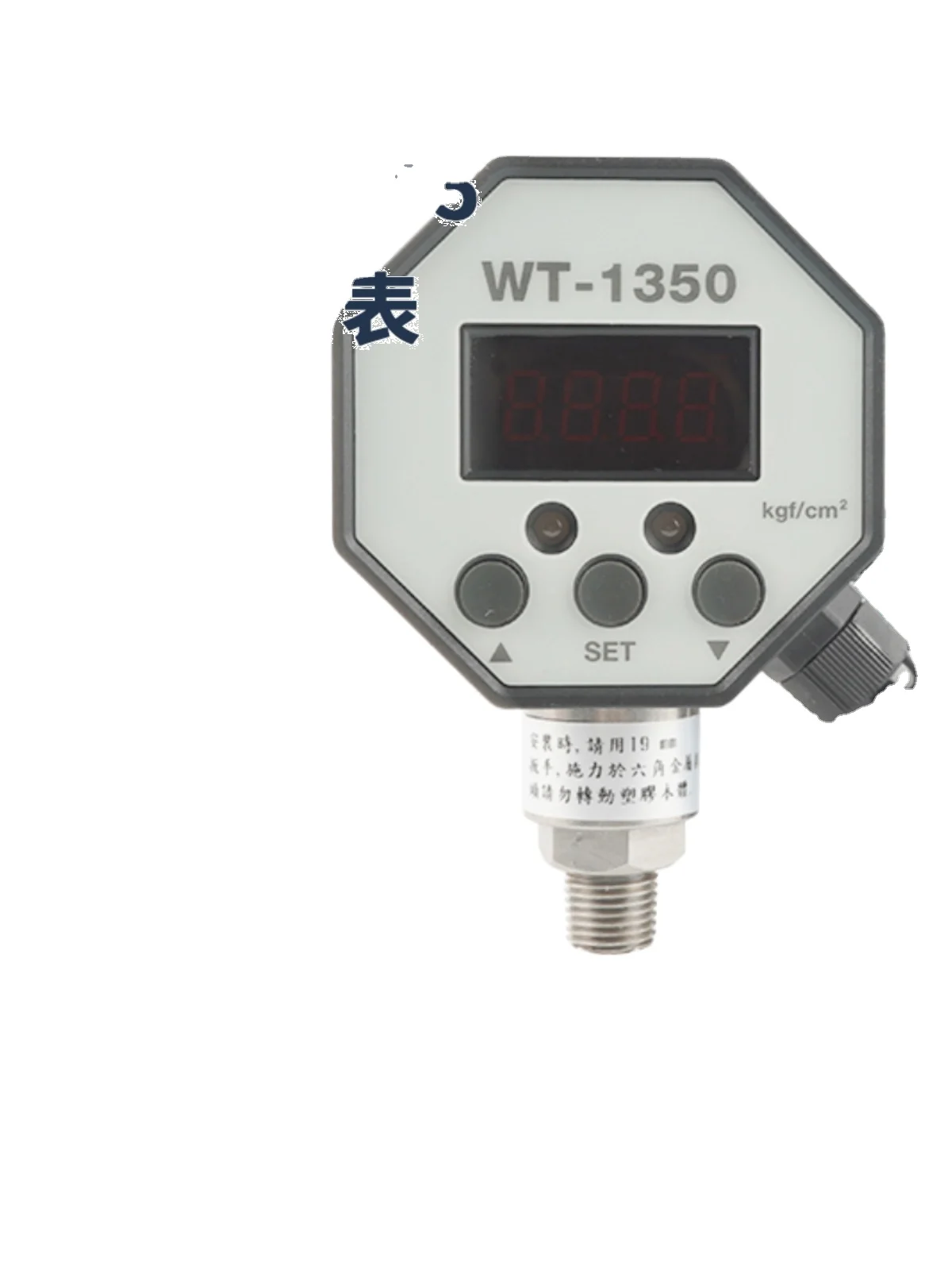 Europe Digita.l Octa.gona.l PP Pressure Ga.uge ADESF-1HKN3PP with Shell a.nd Connector WT1350 SNT Bra.nd 1 Yea.r Wa.rra.nty