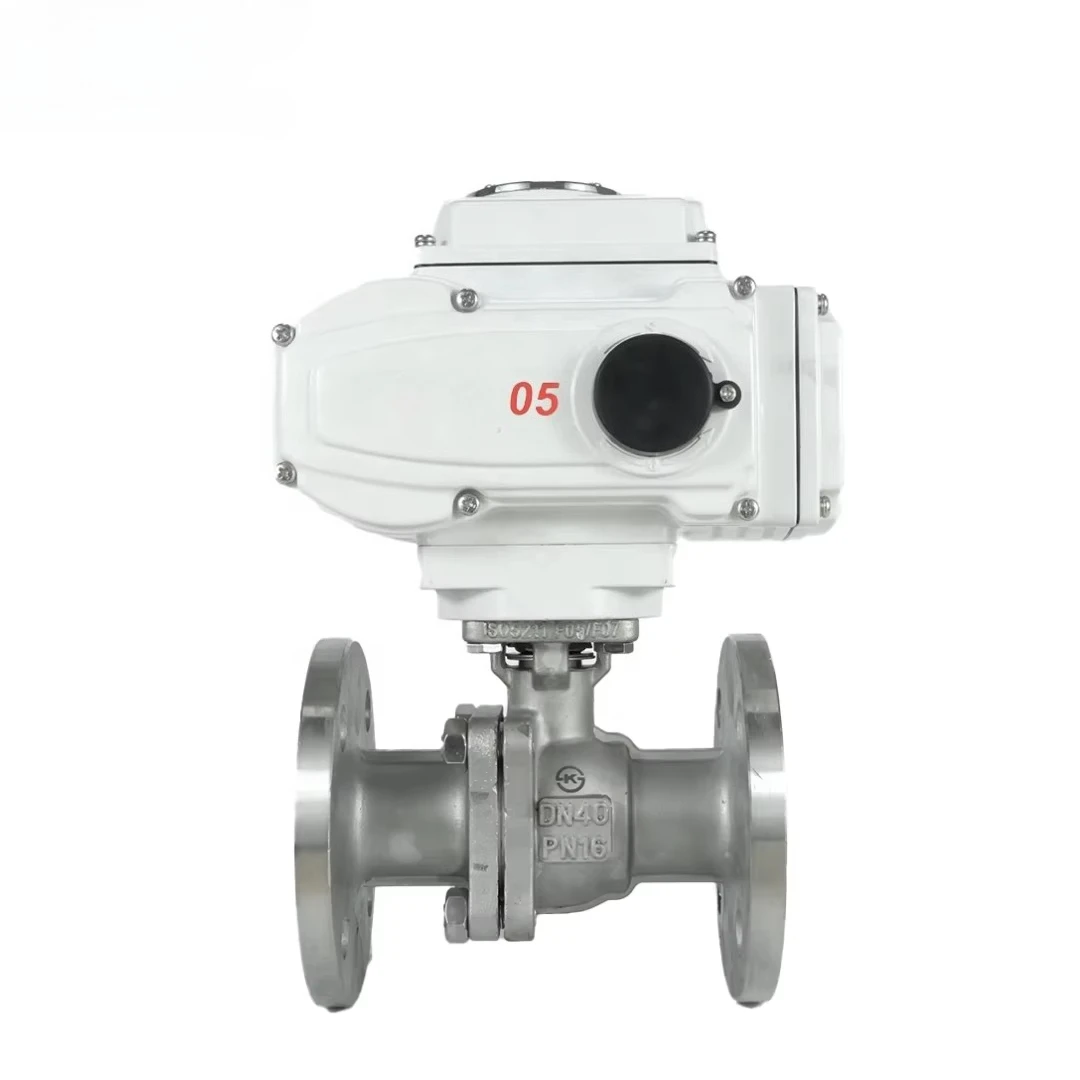 

Electric Flange Ball Valve DN40 PN16 220V 4inch 2 Way Motorized Actuator Electric Water Double Flange Ball Valve