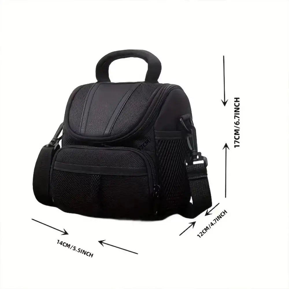 Single Shoulder SLR Camera Bag Shoulder Strap Adjustable Photography Bag Zipper Scratch-proof Camera Handbag Storage Bag