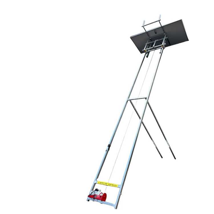 

Электрический стальной строительный лифт 2025, лестничные подъемники, кабельный тип, фотоэлектрическая панель и подъемник для солнечного стекла, тросовый подъемник