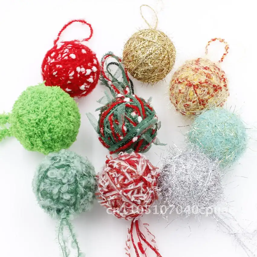 

Christmas all-match decorations handmade winding ball photography props bouquet gift box ornaments
