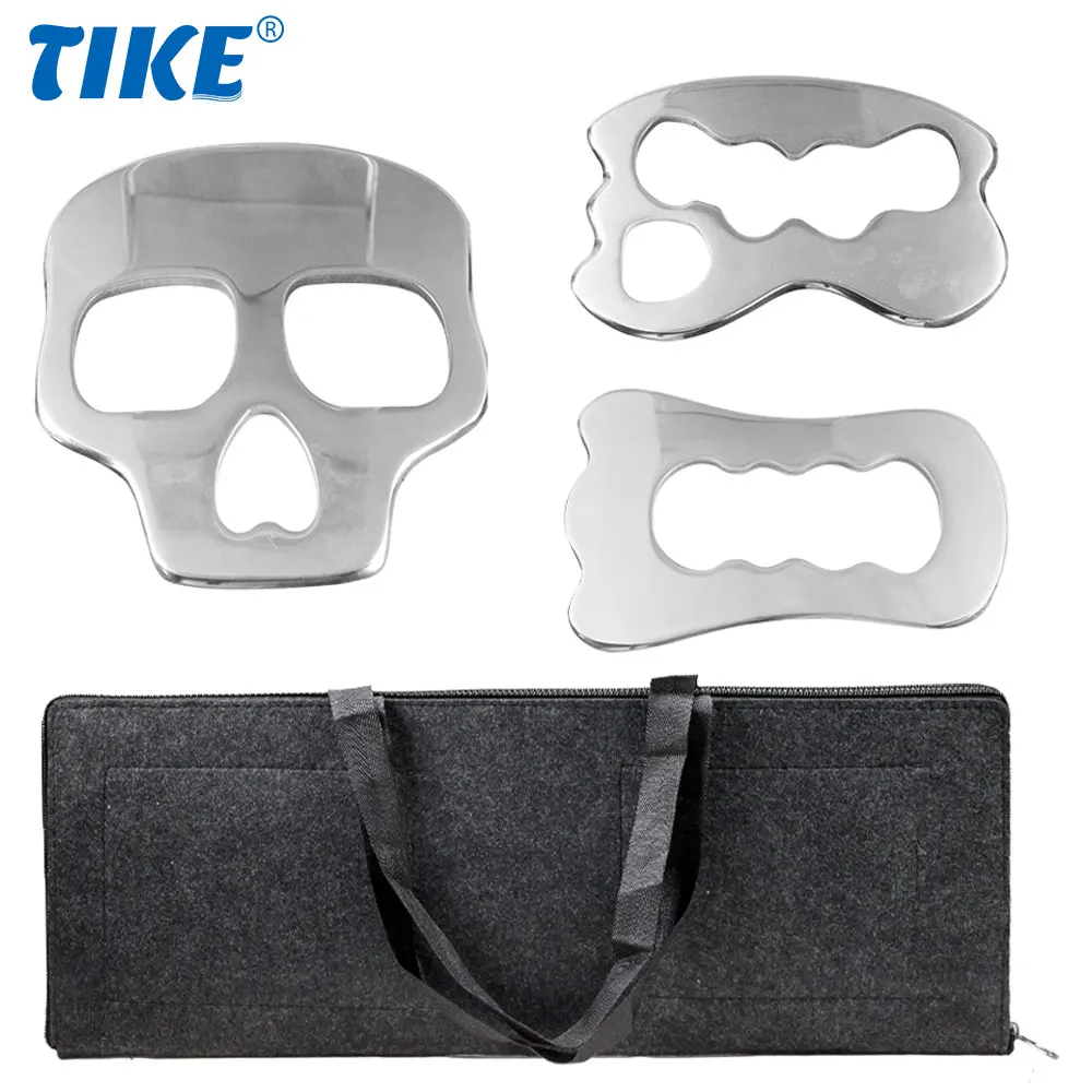 3Pcs/Set Stainless Steel Muscle Scraper Tools, Gua Sha Massage Scraper Tools for Physical Therapy, Scraping Massage IASTM Tools