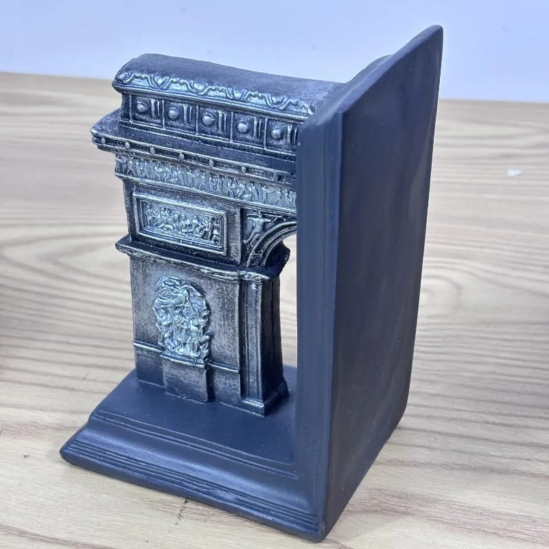 

2Pcs Arc De Triomphe Book Stand Resin Ornament Creative Study Room Living Room Ornament Arc De Triomphe Book Stand