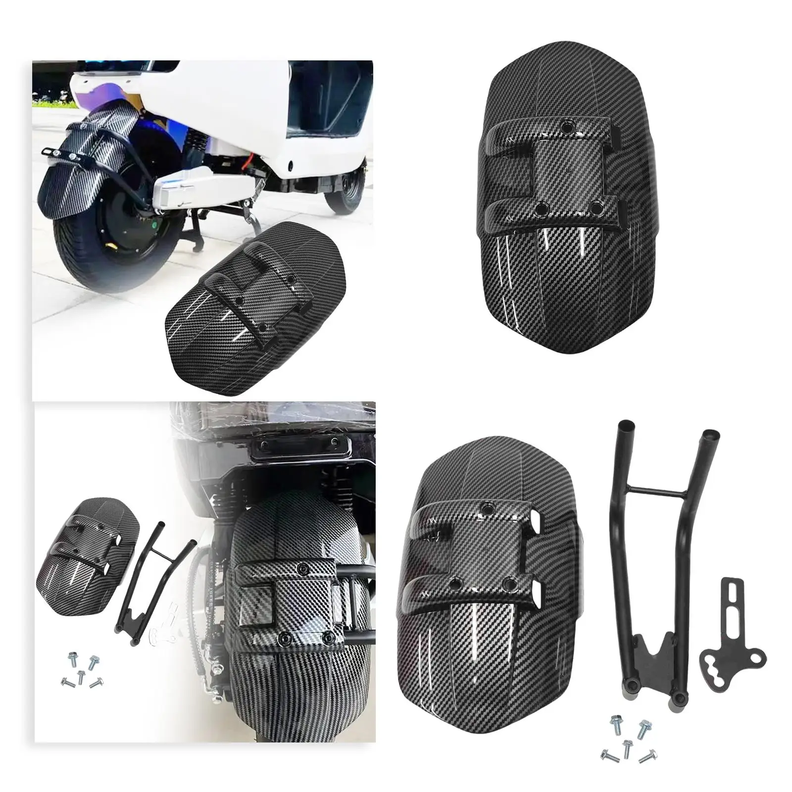 دراجة كهربائية الحاجز الخلفي دراجة نارية قطعة من نسيج Splashproof سهلة التركيب دراجة نارية الملحقات Mudflap