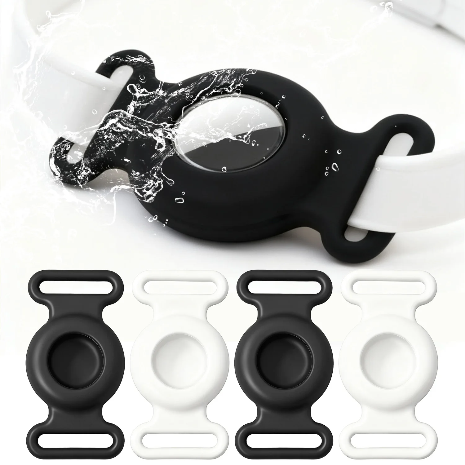 

Чехол для AirTag, надежный держатель, защитный чехол для Apple Air Tag Locator Tracker, мягкий силиконовый корпус, устойчивые к потерям сумки для ключей