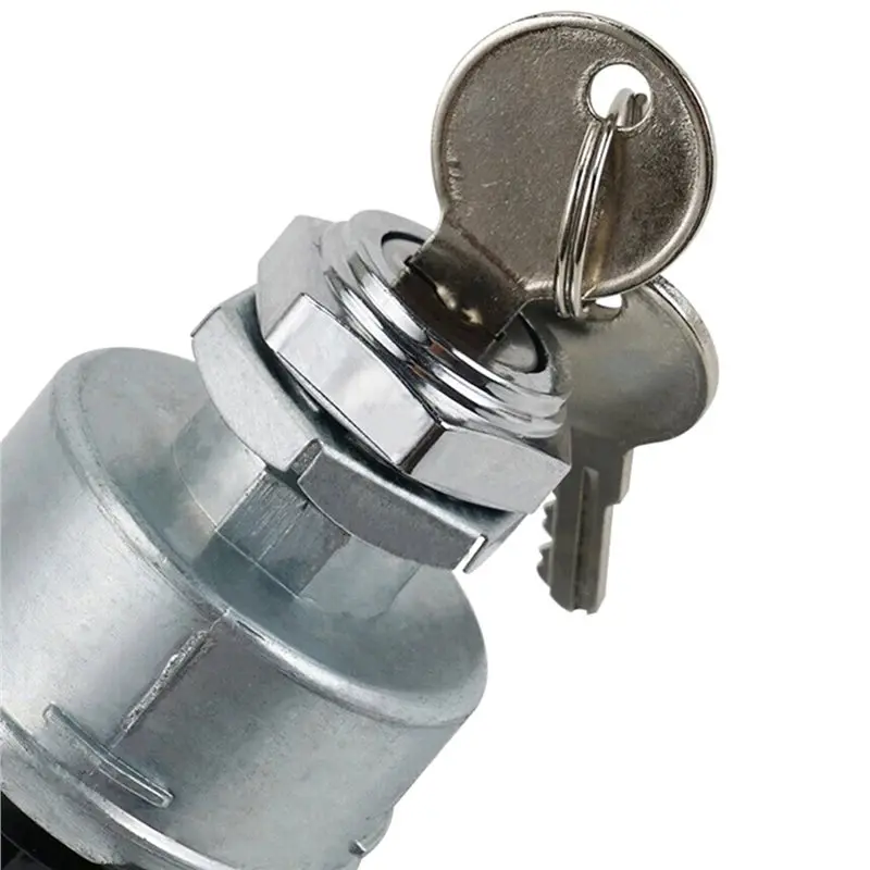 Must Have Universal 12V Auto Ignition Starter Switch 4 Position 2 Keys On Off For Car Boat For Tractor Tuning Truck Tool view 4