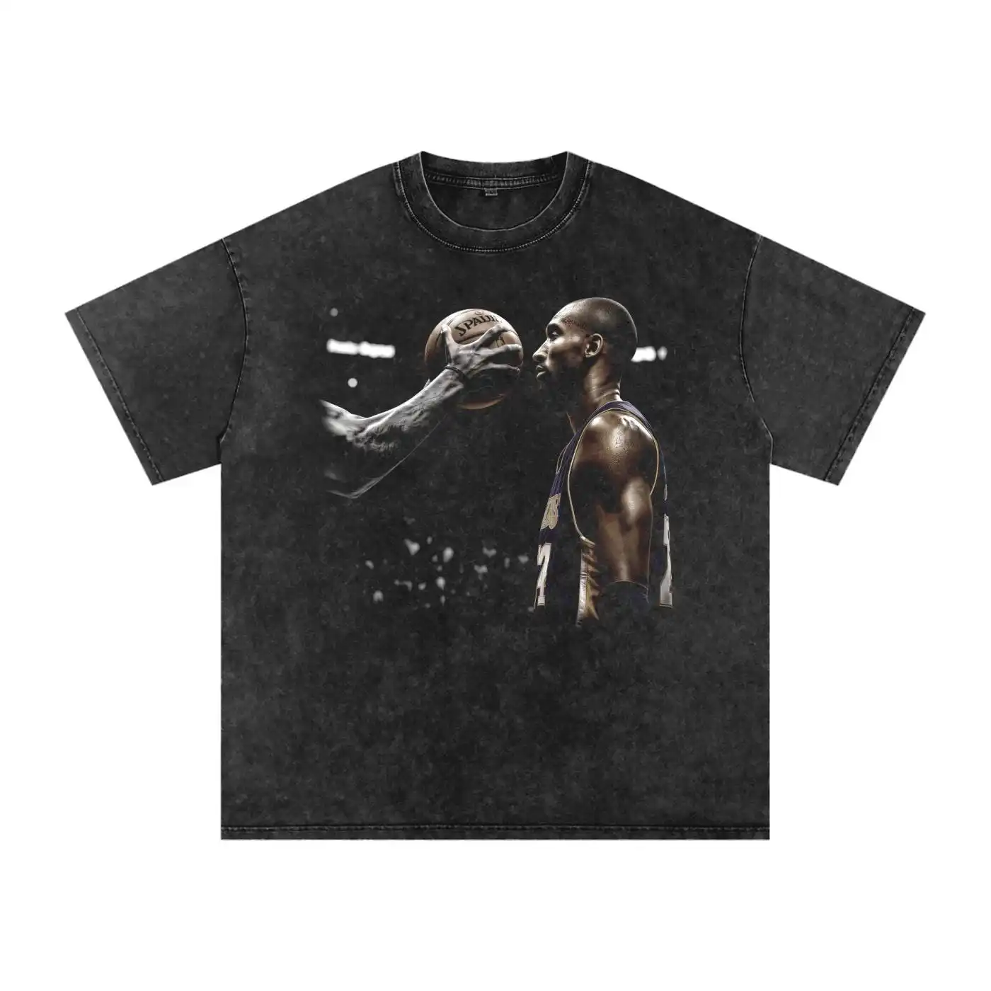 Kobe Bryant Mamba Mineral Washed Graphic Shirt | Heavyweight Oversized Tee | No Flinch