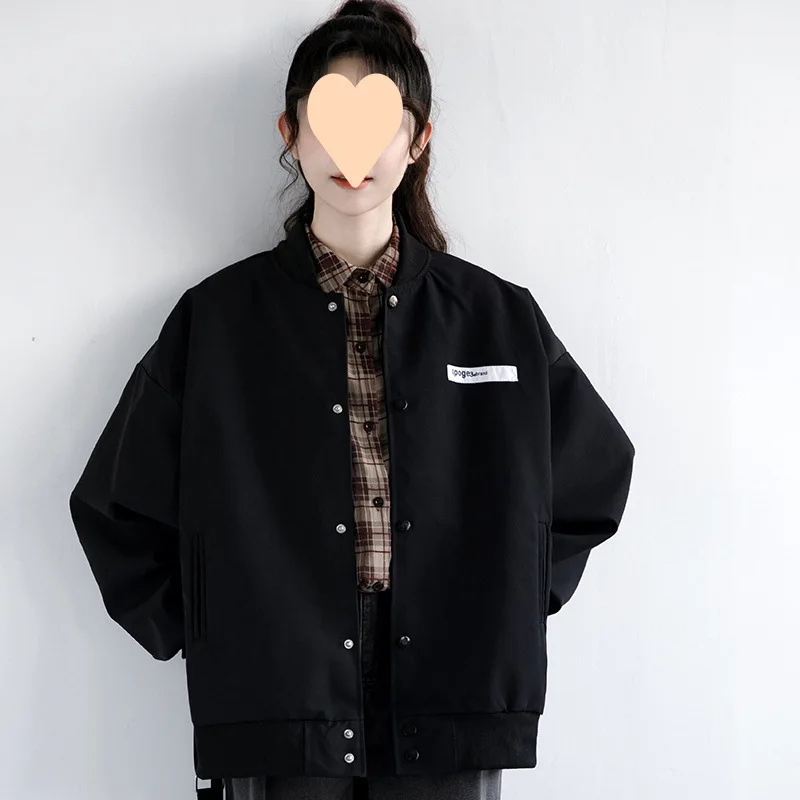 

Baseball Jackets Gym Womens Summer Training Canvas Original Outerwears Simple Layer Casual Sportwear Windproof Comfortable Retro