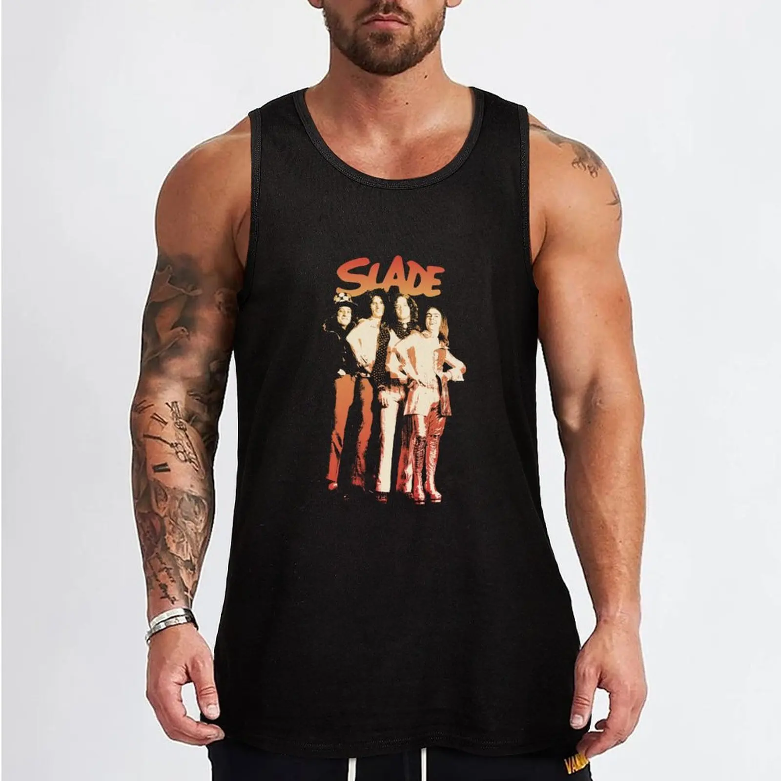 Slade Glam Rock Band Tank Top bodybuilding T-shirt male sleeveless shirt man man vest