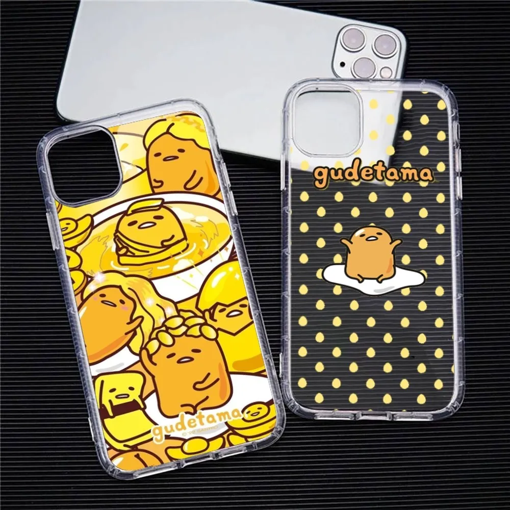 Cartoon-G-Gudetama  Phone Case For Iphone 15 11 13 14 Pro Max 7 8 Plus X Xr Xs Max Se2020 12mini Transparent Cover