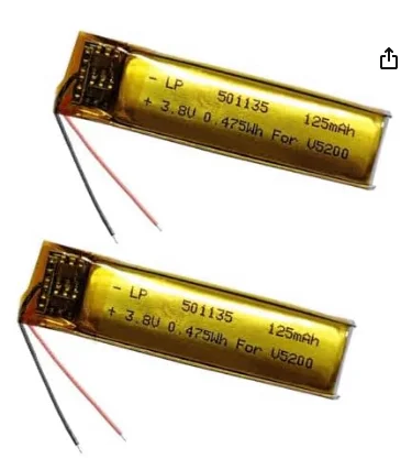 buy more will cheap 501135 polymer lithium battery 3.8V 125mAh high-capacity hand warmer smart lock 1.25 lithium battery