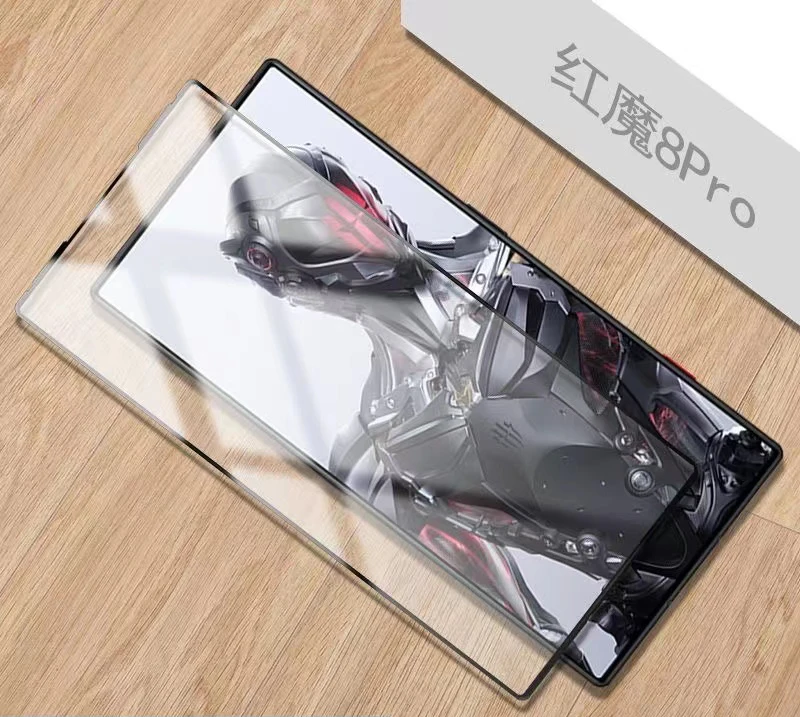 حامي شاشة زجاجي مخفف 9h لجهاز أحمر magic8 8s pro ، واقي عدسات الكاميرا الناعم ، nubia red magic9 pro plus