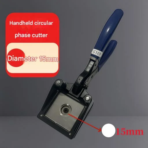 Handmatige ronde stansmachine 10mm-50mm, foto-snijder, stans voor papier, visitekaartjes, knutselwerk, doe-het-zelf projecten