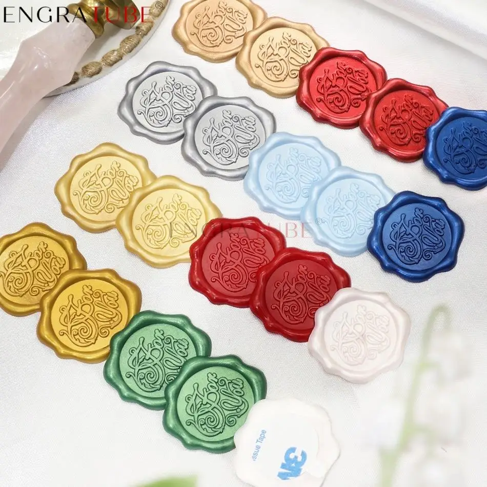 10pcs For You Wax Sealing Stamp Stickers Korean Japanese Kawaii Envelope Sealing Tags Scrapbooking Journal Planner Decoration