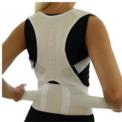 Posture Corrector Magnetic Therapy Clavicle Back Straightener Shoulder Support Brace Lumbar Belt Correction Adjustable Men Women