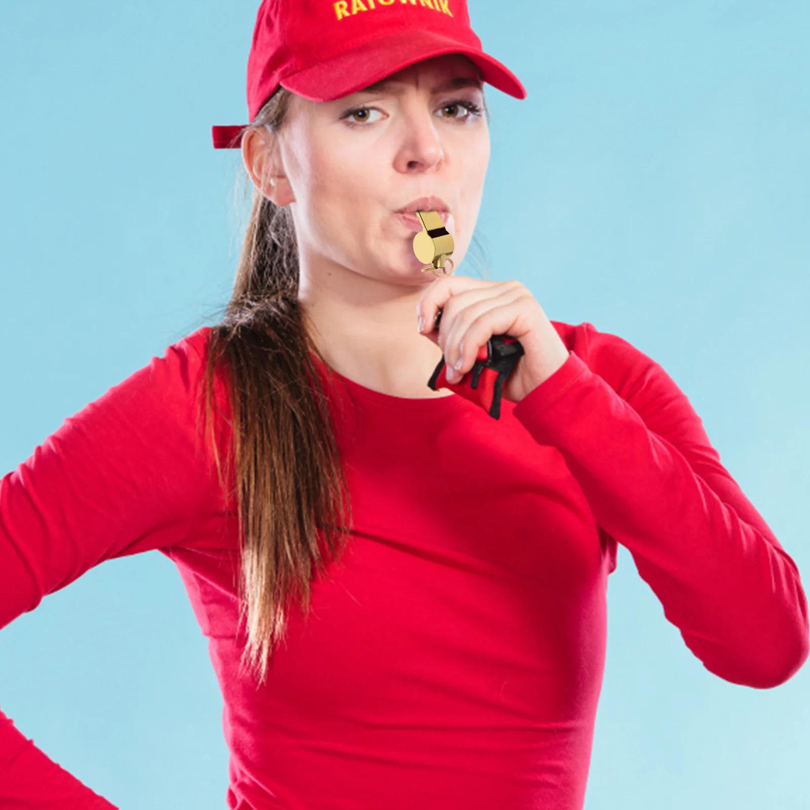 2 قطعة صافرة الفولاذ المقاوم للصدأ الحكم الرياضة سباق صافرة يهتف حفلة لصالح سباق في الهواء الطلق قلادة متعددة الوظائف #2