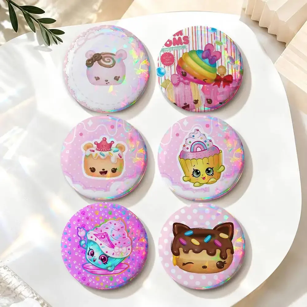 Cute Num Noms Anime Button  Round Badge Game Figure Button Pin Tinplate Brooch Clothes Bag Accessories Friends Gift