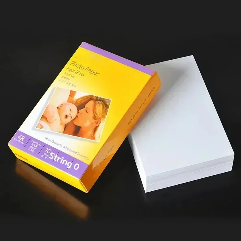 Photo Paper 5 6 7 Inch A6 A4 High Gloss 4r Waterproof Inkjet Printing RC 230GSM 200GSM 180GSM Album Paper 3R Sample Paper