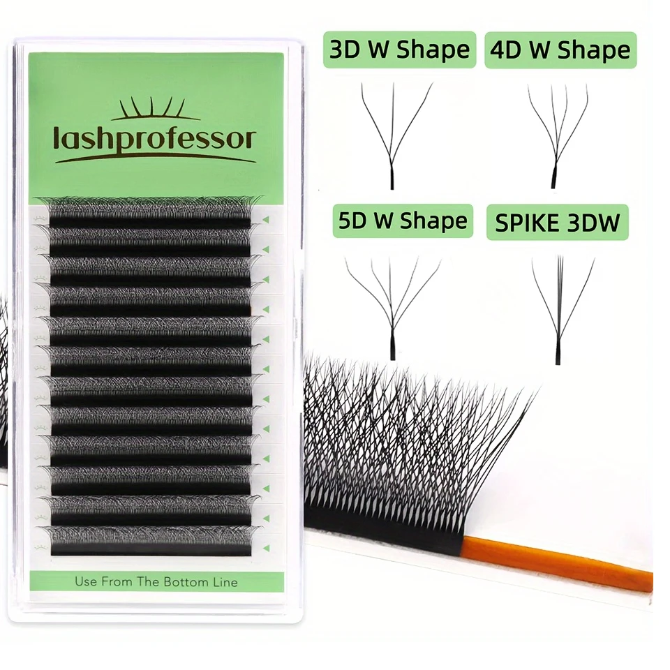 YY-förmige 3D 4D 5D W Wimpernverlängerungen, handgewebt, weiches Licht, natürliche Wimpern, vorgefertigte Volumen-Fächerwimpern, anfängerfreundlich