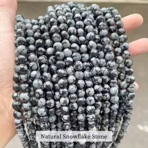 Natural Stone Golden Obsidian Bead Irisation Round Loose Spacer 4 6 8 10 12mm For Jewelry Making Diy Bracelet Necklace Accessory - Image 45