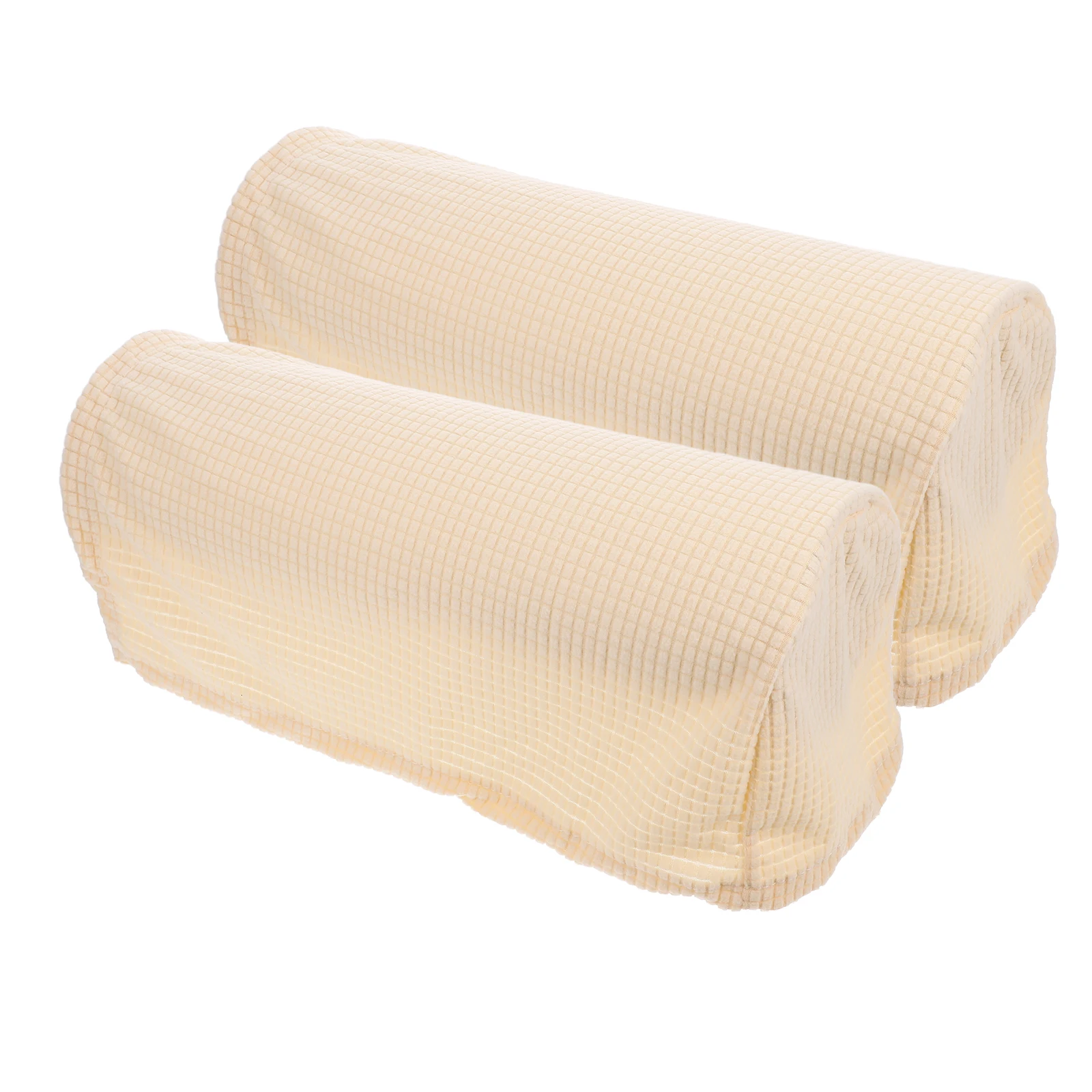 

2pcs Sofa Cover Elastic Armrest Cover Polyester Protectors for Couch Comfortable Simple Style Sofa Covers