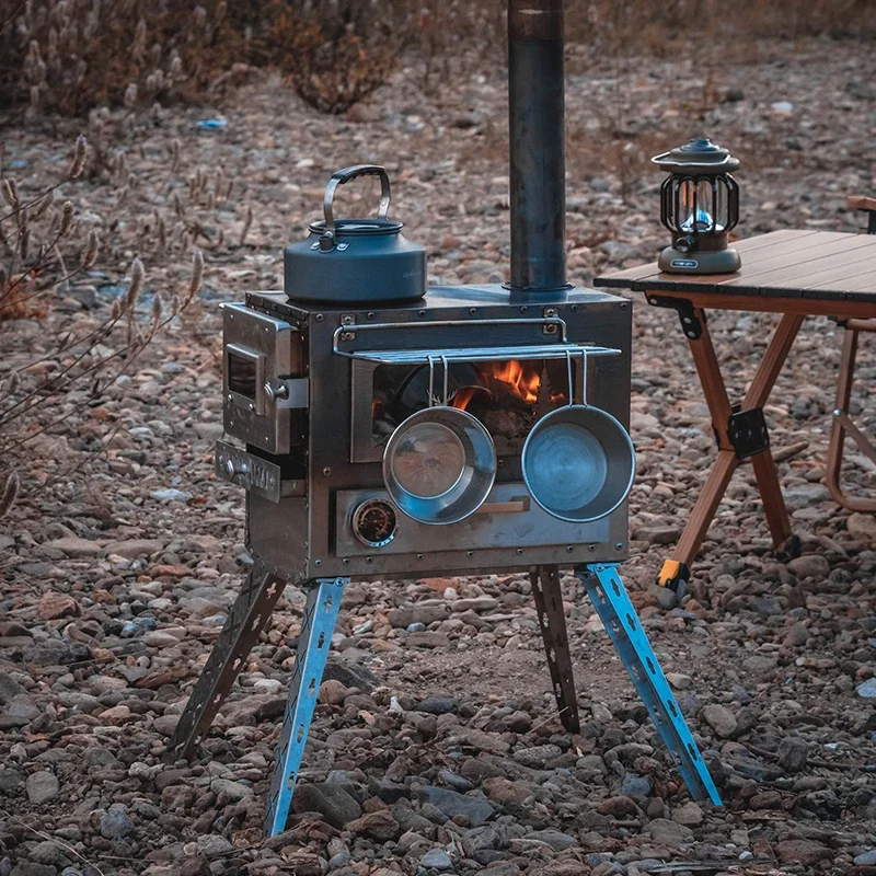 

Outdoor Stainless Steel Firewood Tent Stove Portable Outdoor 304 Stainless Steel Cooking Tent Stove Hiking Tent Stove