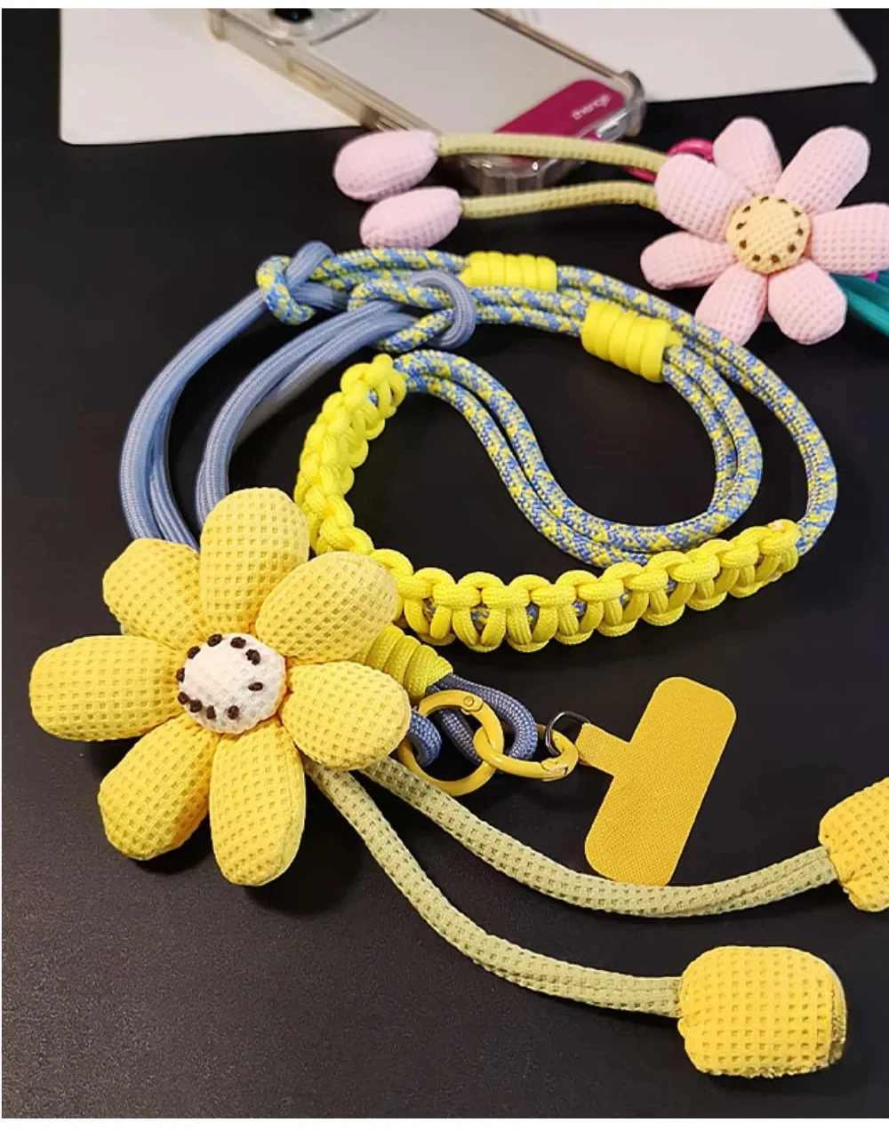 Tali Lanyard Universal untuk Ponsel Bergaya Kartun, Tali Selempang Panjang, Aksesoris Gantungan Dekoratif Kartun
