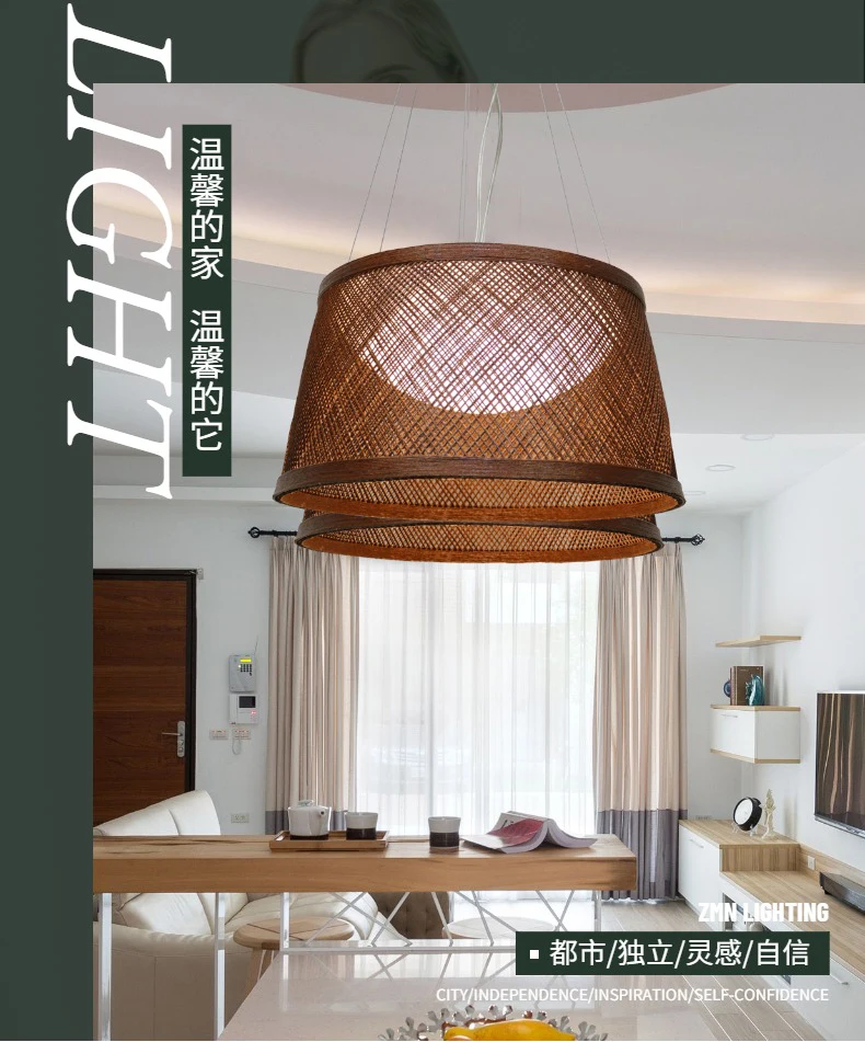 Nordic designer creative restaurant chandelier Japanese bed and breakfast bedroom light