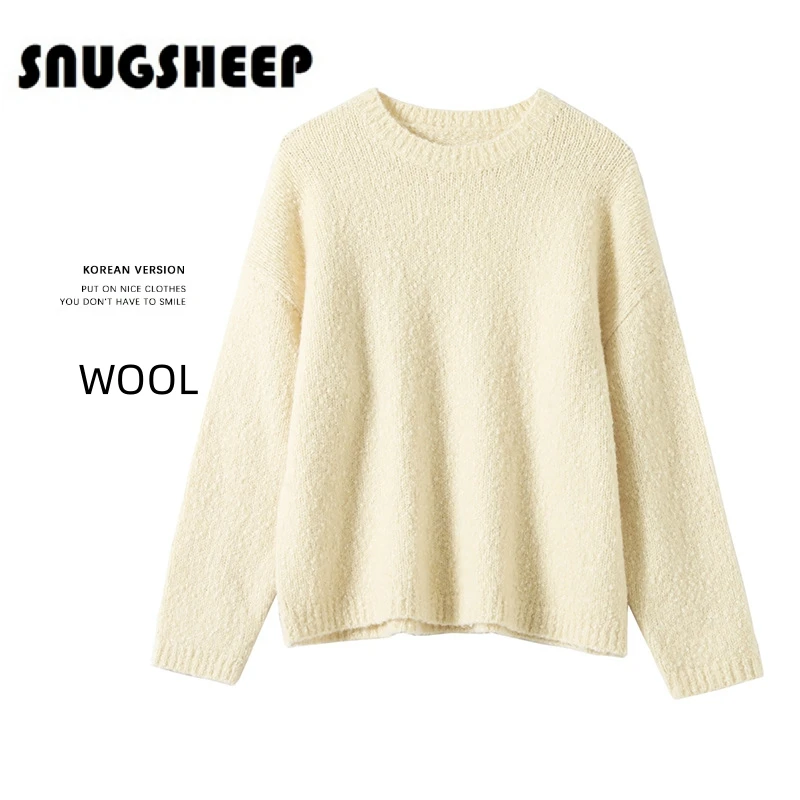 

fashion women oversized pullover knitted sweater white top womens thick winter clothing korean woman aesthetic jumper ladies red