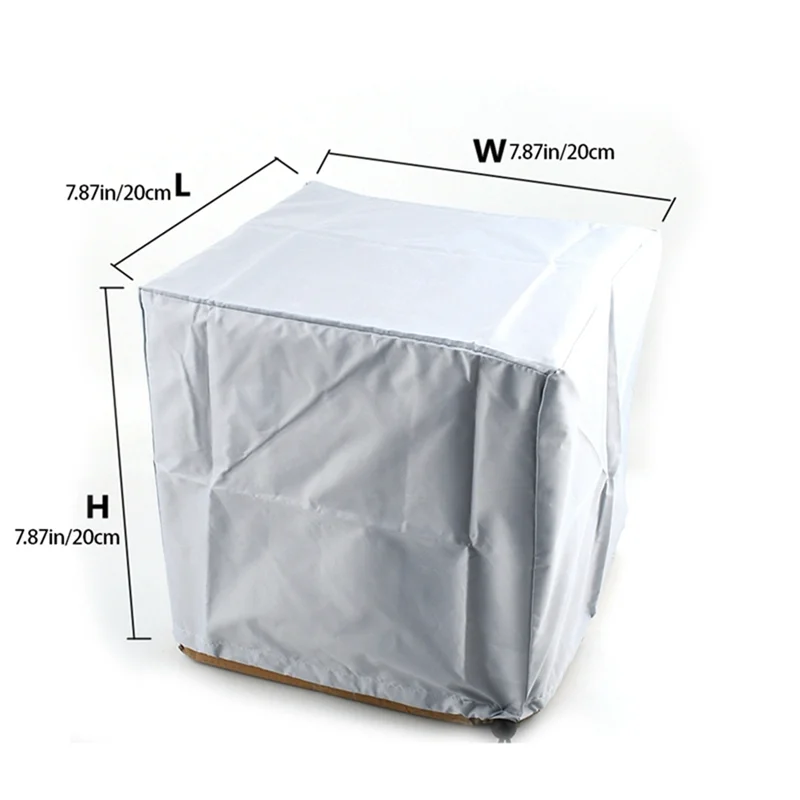 AT16 Dust Cover Outdoor Furniture Cover Sofa Chair Table Cover Rain and Snow Dust Cover Silver Gray Dust Cover