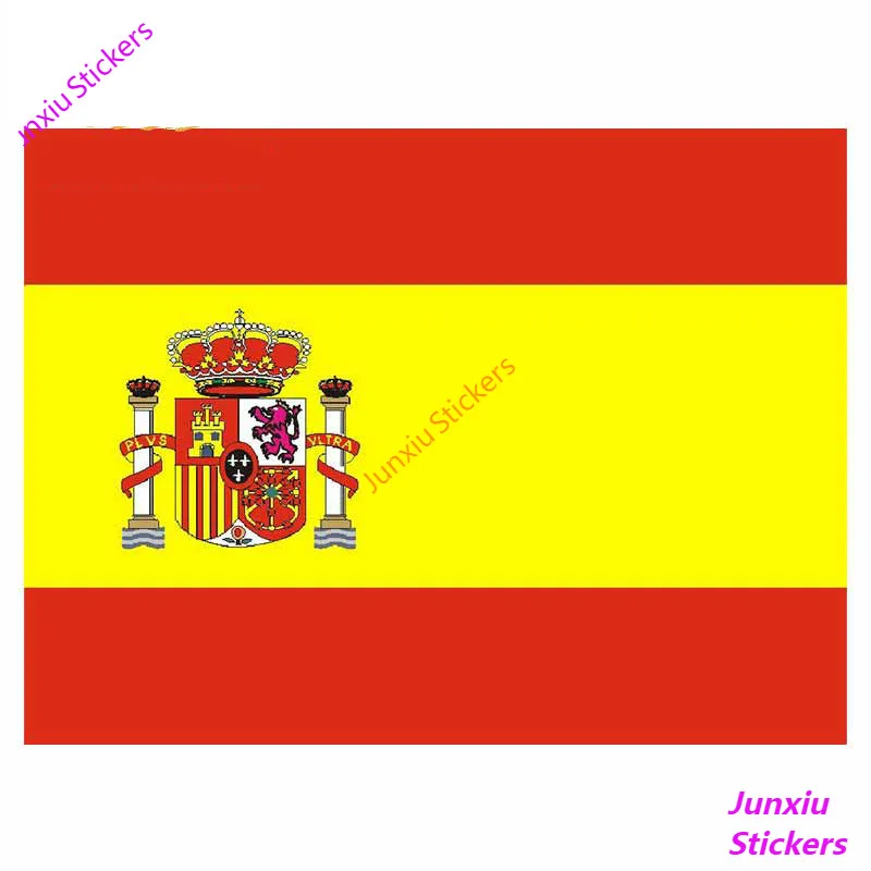 

Creative Decal Flag Of Spain Motorcycle Car Sticker Waterproof Refrigerator Bumper Laptop Car Assessoires Decoration KK13*10cm