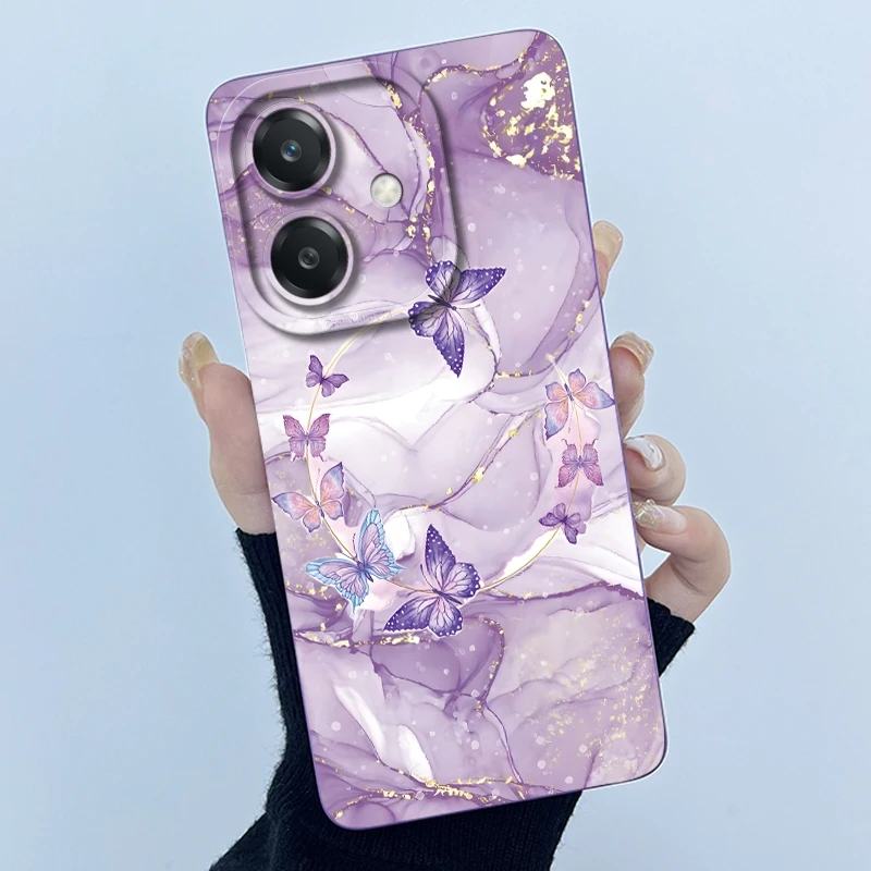 حافظة لهاتف OPPO A5i 4G 2025 لطيف الباندا الحلو الفتيات القطط السائل سيليكون لينة الغطاء الخلفي الواقي لـ OPPOA5i A 5i غلاف المصد #6