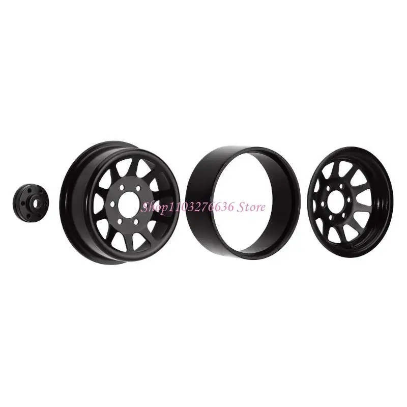 

R6FD 1.9’’ Beadlock Wheel Rims Remote Control Car Wheel Hubs Upgrading Wheel Rims Modification Part for 1:10 SCX10
