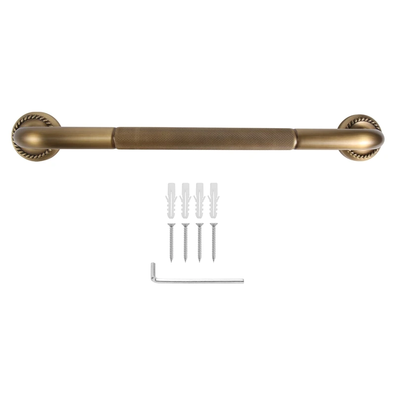 Bathtub Grab Bar Antique Brass Grab Bar Grab Rail Armrest Handle Toilet Elderly Handrail Home Safety Wall Mounted