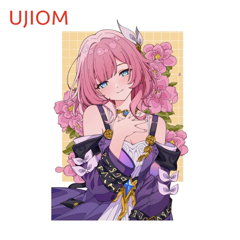 UJIOM Cute Cyrene Honkai Star Rail Anime Wall Sticker Attractive Laptop Light Switch PVC Decal Waterproof Smart Home Decor