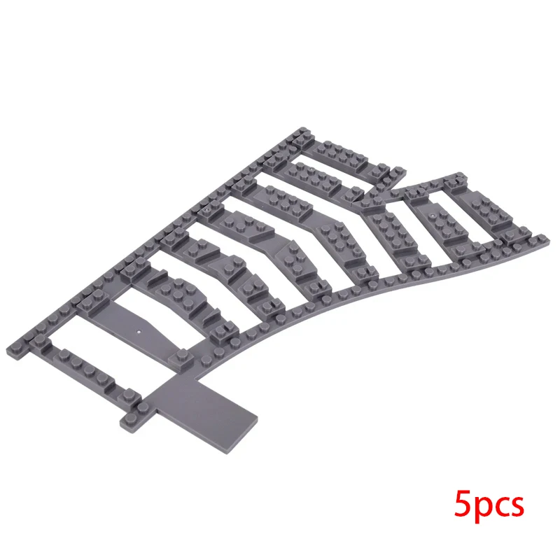 5 stks MOC Creatieve Expert Ideeën Stadstrein Switching Tracks Base Rails Crossing Collectie Bricks Bouwstenen Speelgoed kinderen geschenken - afbeelding 1