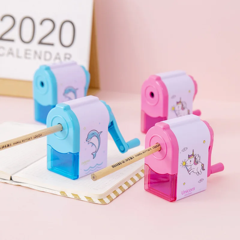 Fashion CreativeAutomatic Pen Sharpener Hand-cranked Pencil Sharpener Pencil Sharpener  Pencil Sharpener Stationery Prize Gift