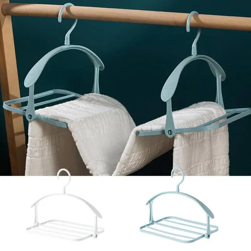 Tiered Hangers Multi-layer Skirt & Pants Organizer Non-slip Rotating Closet Hanger Multiple Velvet Hanger Closet Organizer For