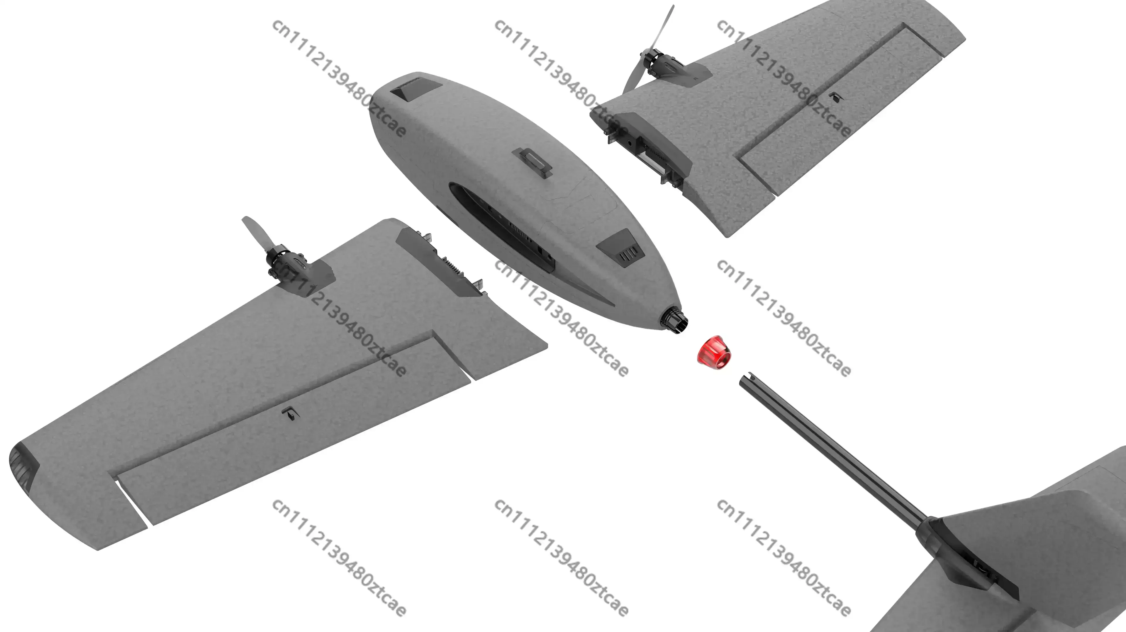 Beginner FPV Fixed Wing Glider With Flight Controller, Quick Release Portable Drop Resistant RC Model Airplane