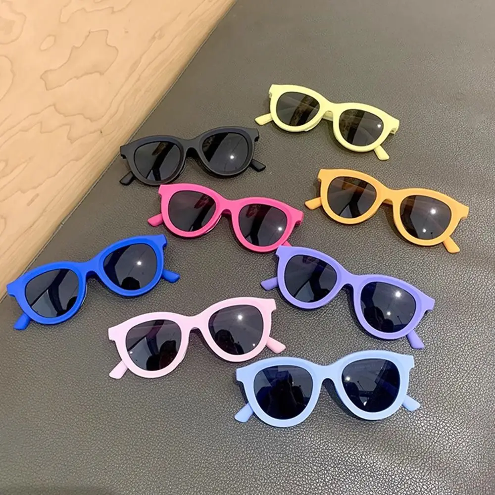 

Fashion Retro Kids Sunglasses Candy Color UV Protection Silicone Frame Shades Soft Children's Sun Glasses for Boys & Girls