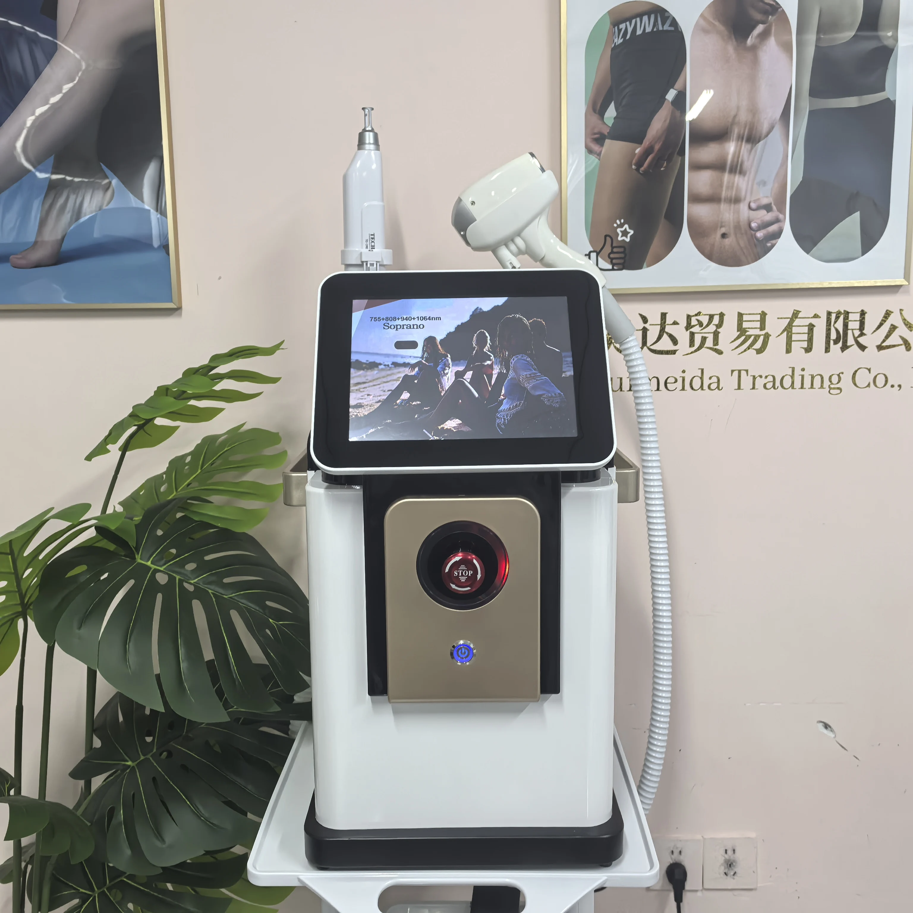 5000W 2in1 4Wavelength Diode Lase Hair Removal Machin Picosecond Lase Tattoo Washing Machine Ice Cooling Painless Permanent Hair