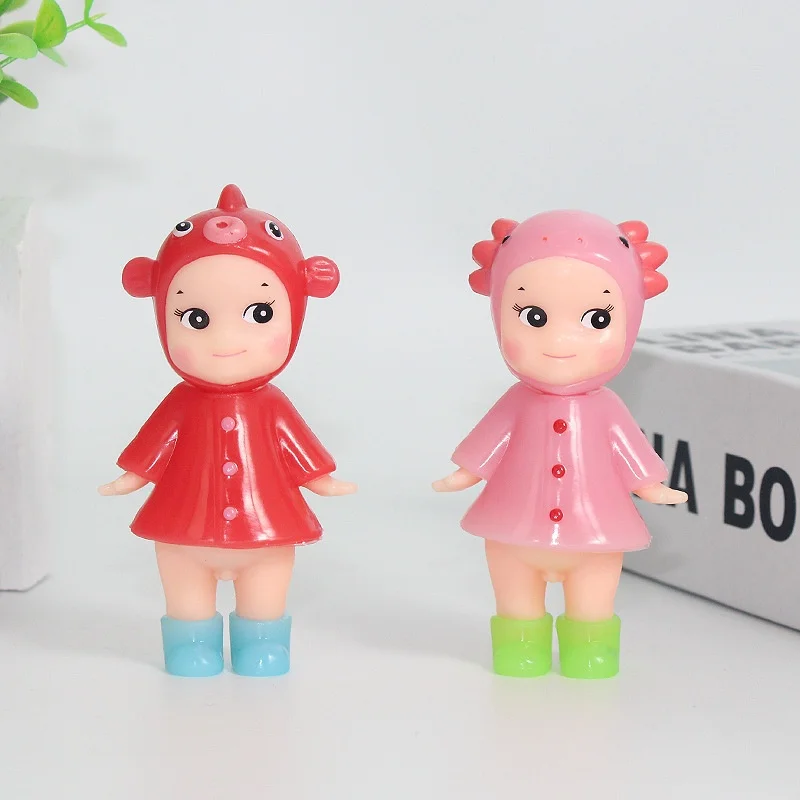 2025 nova moda jogar caixa cega anjo capa de chuva anjo figura anime artesanal decoração do carro escritório presente do feriado