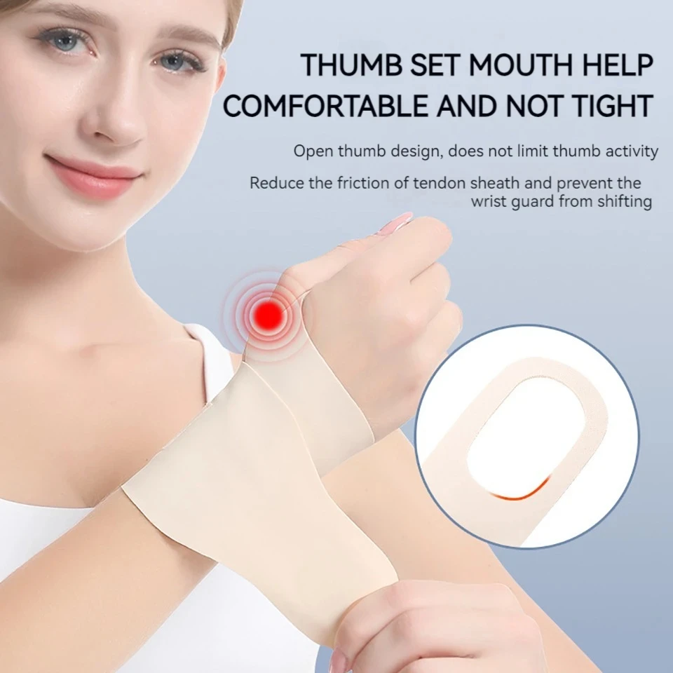 1Pcs Thin Adjustable Wrist Guard Sprain Wrist Brace Sore Wrist Tendon Sheath Wrist Joint Fixed Pressure Hand Protector Woman