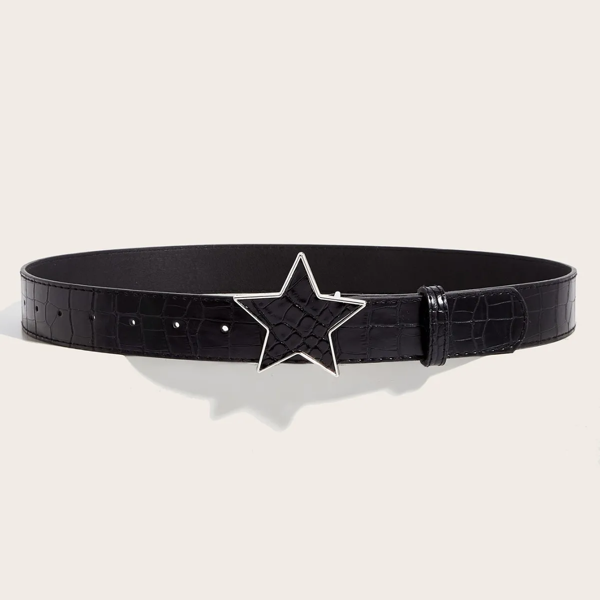 Neu eingetroffen: Modischer, trendiger, einzigartiger Damen-Gürtel mit Nieten – Koreanischer High-End Jugendgürtel im Punk-Stil mit Druckknöpfen für den Freizeitlook – Detail 7