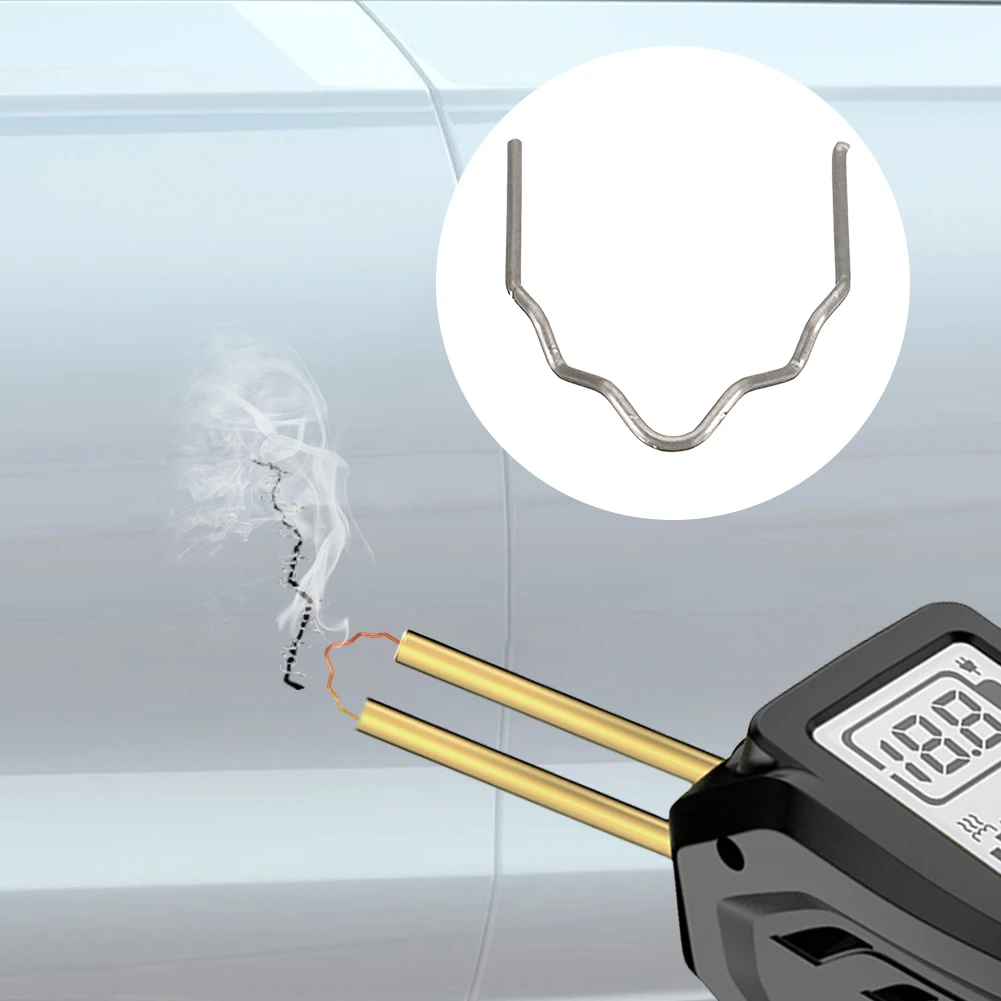 500 Pcs Welding Staples Welder Staples Wave Flat Hot Staples for Plastic Welder Kit